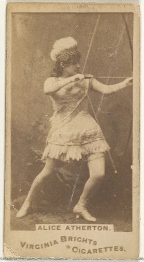 Alice Atherton, from the Actors and Actresses series (N45, Type 1) for Virginia Brights Cigarettes