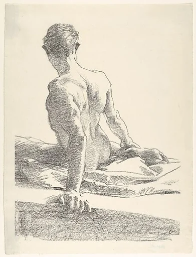 Study of a Young Man, Seen from the Back