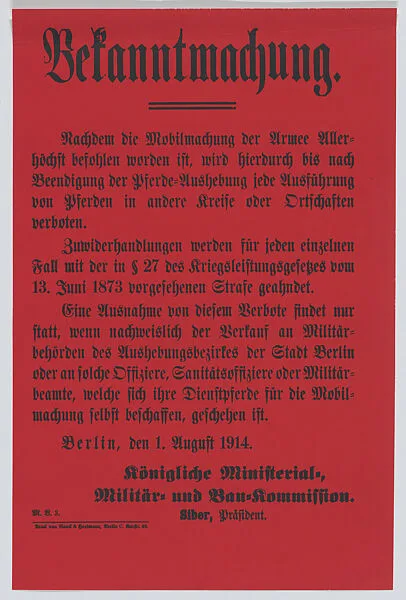 Bekanntmachung — Anonymous