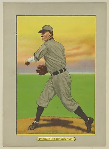 Jack Pfeister, Pitcher, Chicago Cubs (National League), from Turkey Red Cabinets (T3)