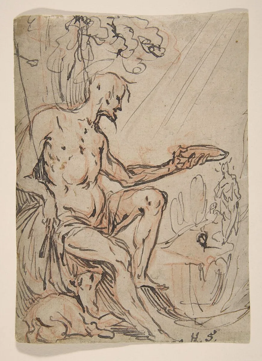 Saint John the Baptist in a Landscape — Hans Stutte