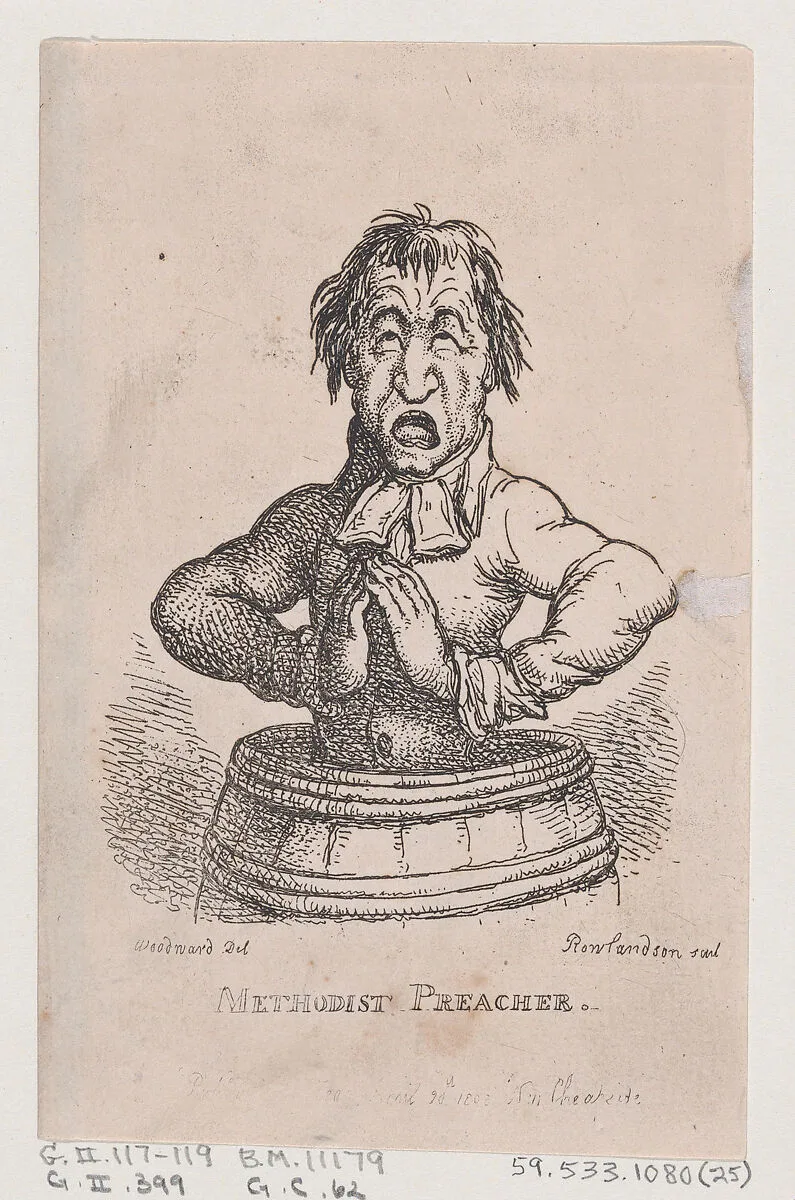 Methodist Preacher — George Murgatroyd Woodward|Thomas Tegg|Thomas Rowlandson