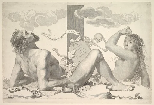 Adam and Eve at the Foot of the Cross