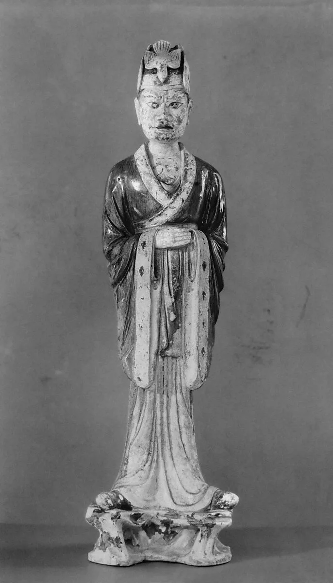 唐 彩繪陶文吏俑|Figure of a civil official — Unknown