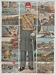 Turkey, from the World War I Puzzle Cards series — Chocolates Jaime Boix, Barcelona|Mehmed V Reşâd, Sultan of the Ottoman Empire|J. Lopez