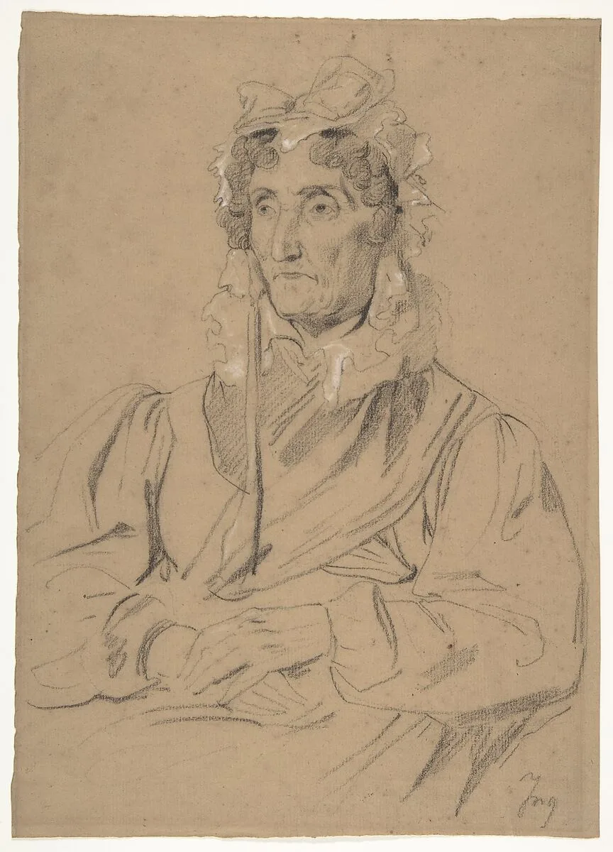 Portrait of an Old Woman — Anonymous, French, 19th century