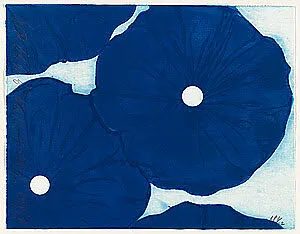 Blue Flowers May 19, 1999 — Donald Sultan