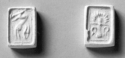 Rectangular plaque seal, engraved on two faces