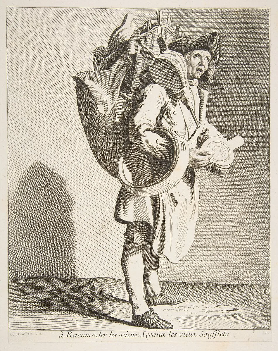 Repairer of Seals and Bellows — Anne Claude Philippe de Tubières, comte de Caylus|Edme Bouchardon|François Joullain