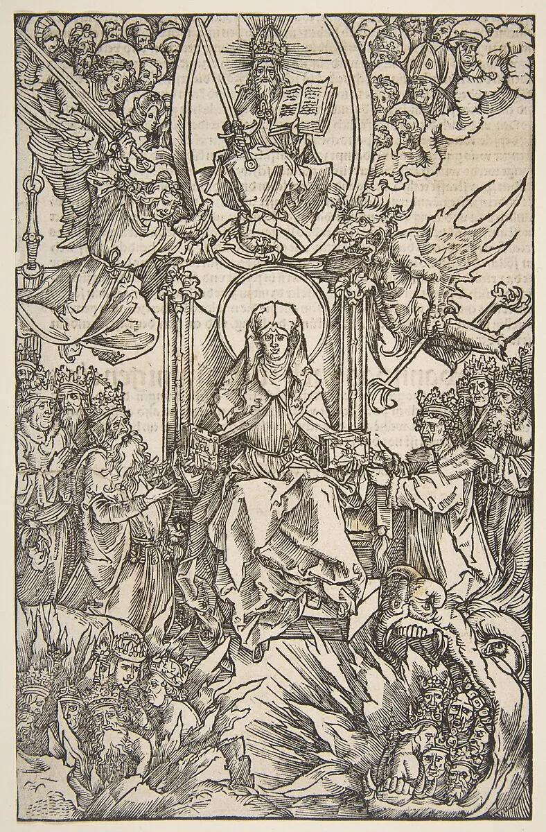 Illustration from Revelations Sancte Birgitte, Koberger Nuremberg 1502 (German Text) — Albrecht Dürer