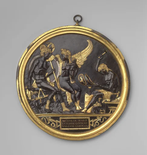 Mars, Venus and Cupid with Vulcan at his forge (the Mantuan Roundel)