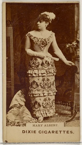 Mary Albert, from the Actors and Actresses series (N45, Type 7) for Dixie Cigarettes