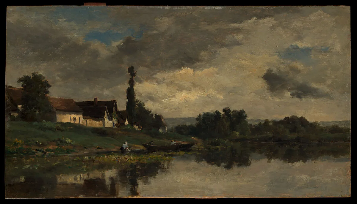 Portejoie on the Seine — Charles-François Daubigny