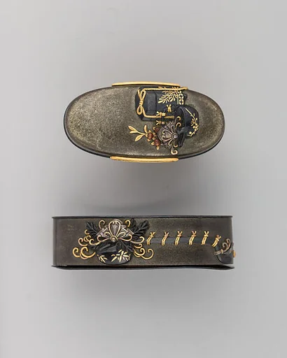 Sword-Hilt Collar and Pommel (Fuchigashira)