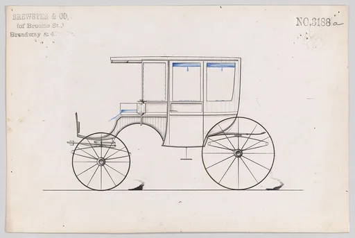 Design for 6 seat Rockaway, no. 3188a