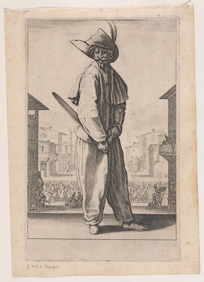 Le Zani ou Scapin, from Les Trois Pantalons pièces appélees Les Trois Acteurs (The Three Pants also called the Three Actors) — Jacques Callot