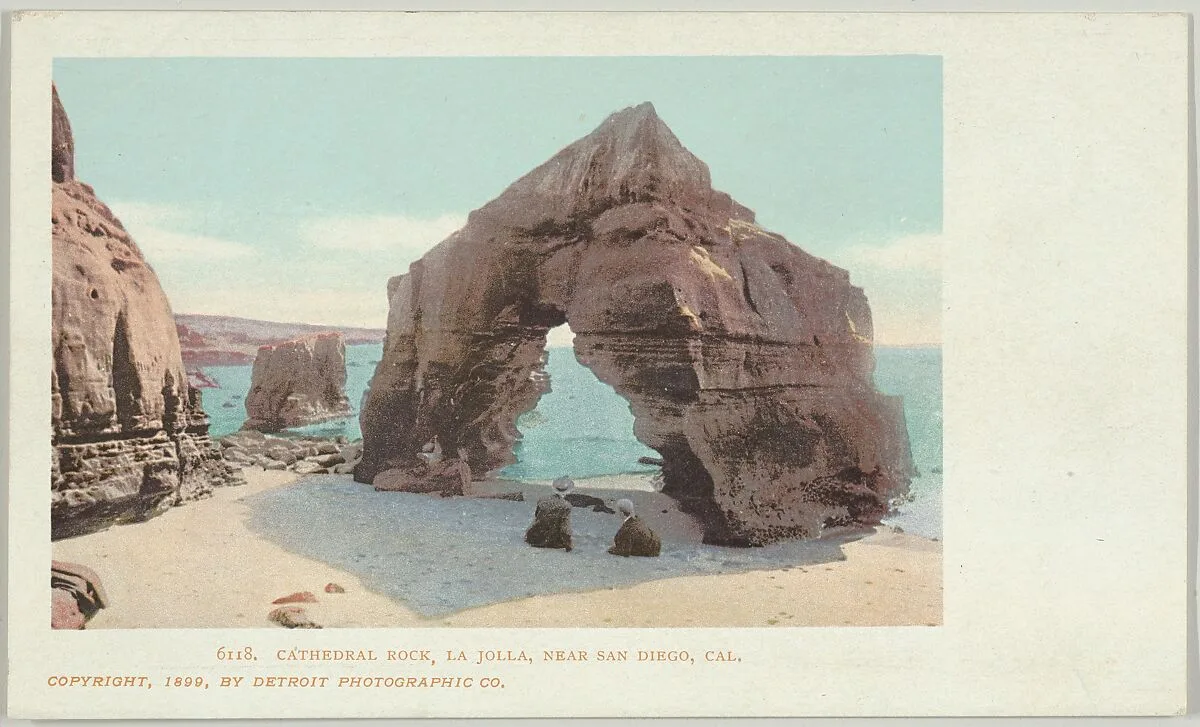Cathedral Rock, La Jolla, Near San Diego, California, No. 6118 — Detroit Publishing Company