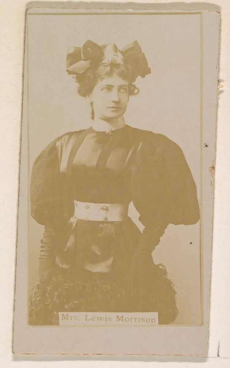 Mrs. Lewis Morrison, from the Actresses series (N245) issued by Kinney Brothers to promote Sweet Caporal Cigarettes — Kinney Brothers Tobacco Company