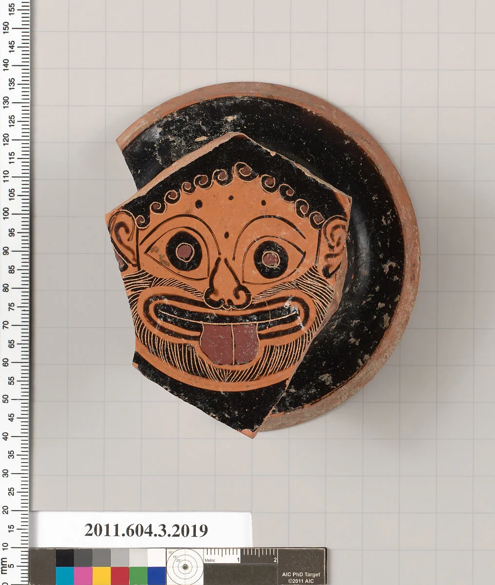 Terracotta fragment of a kylix (drinking cup) — Unknown