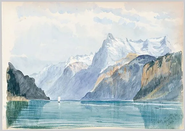 Bay of Uri, Brunnen (from Switzerland 1870 Sketchbook) — John Singer Sargent