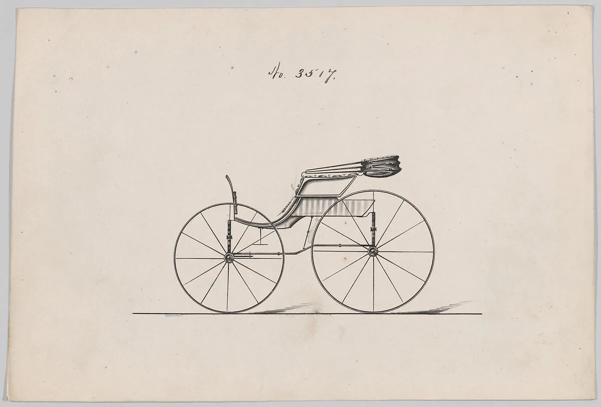 Design for Pony Phaeton, no. 3517 — Brewster & Co.