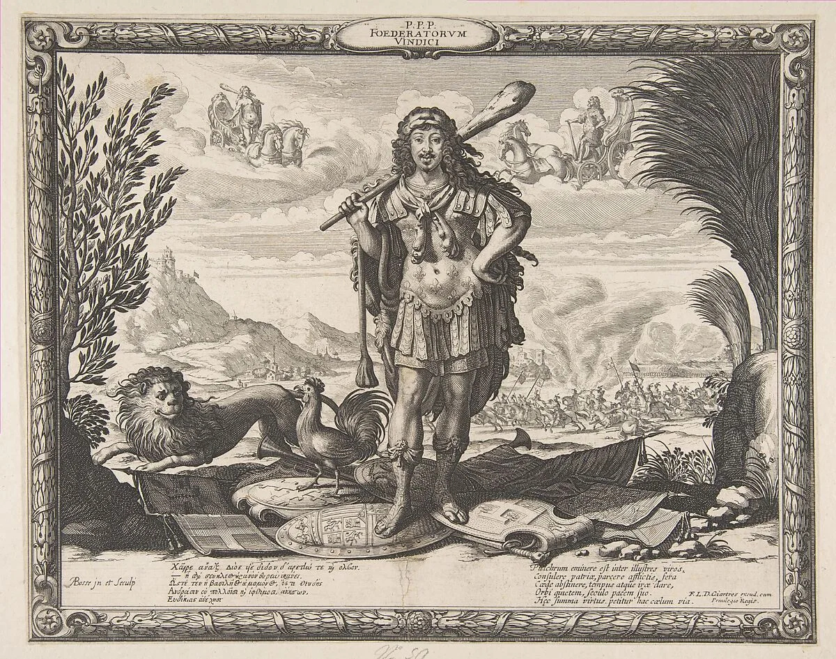 Declaration of War on Spain by Louis XIII: The King as Hercules — Abraham Bosse|François Langlois