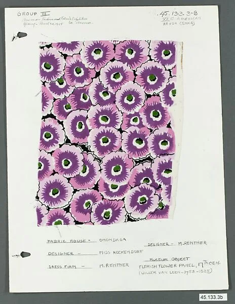 Piece — Fritzi Reckendorf|Onondaga Silk Company, Inc.