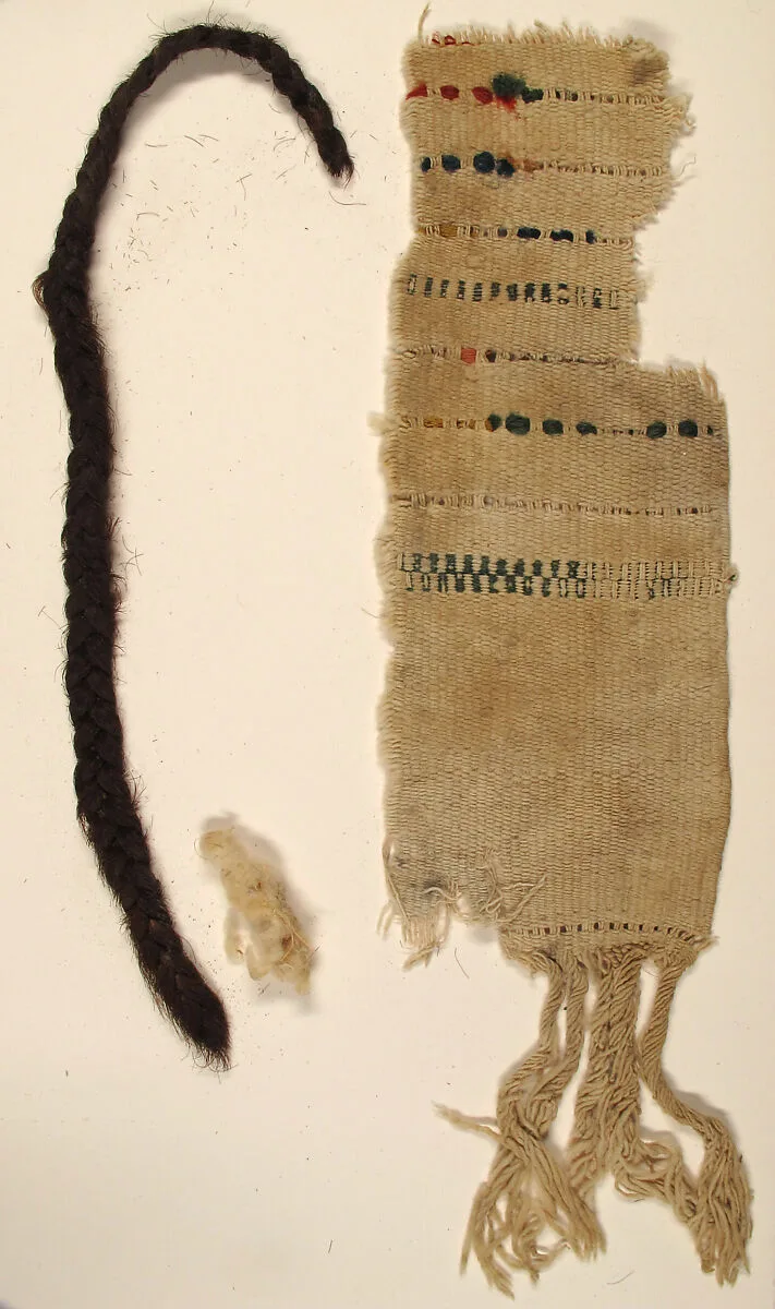 Textile Fragments and braid — Unknown