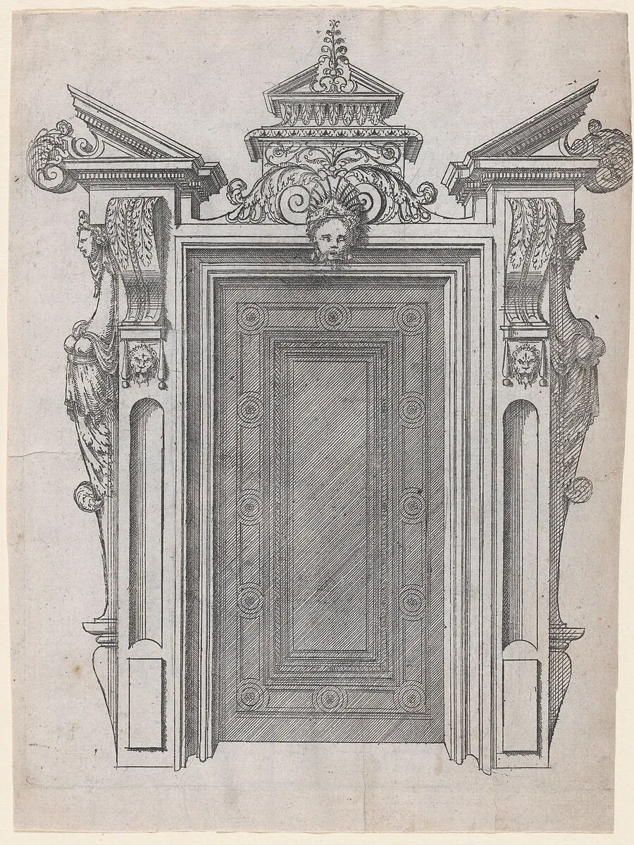 Design for a Door Frame — Jacques Androuet Du Cerceau