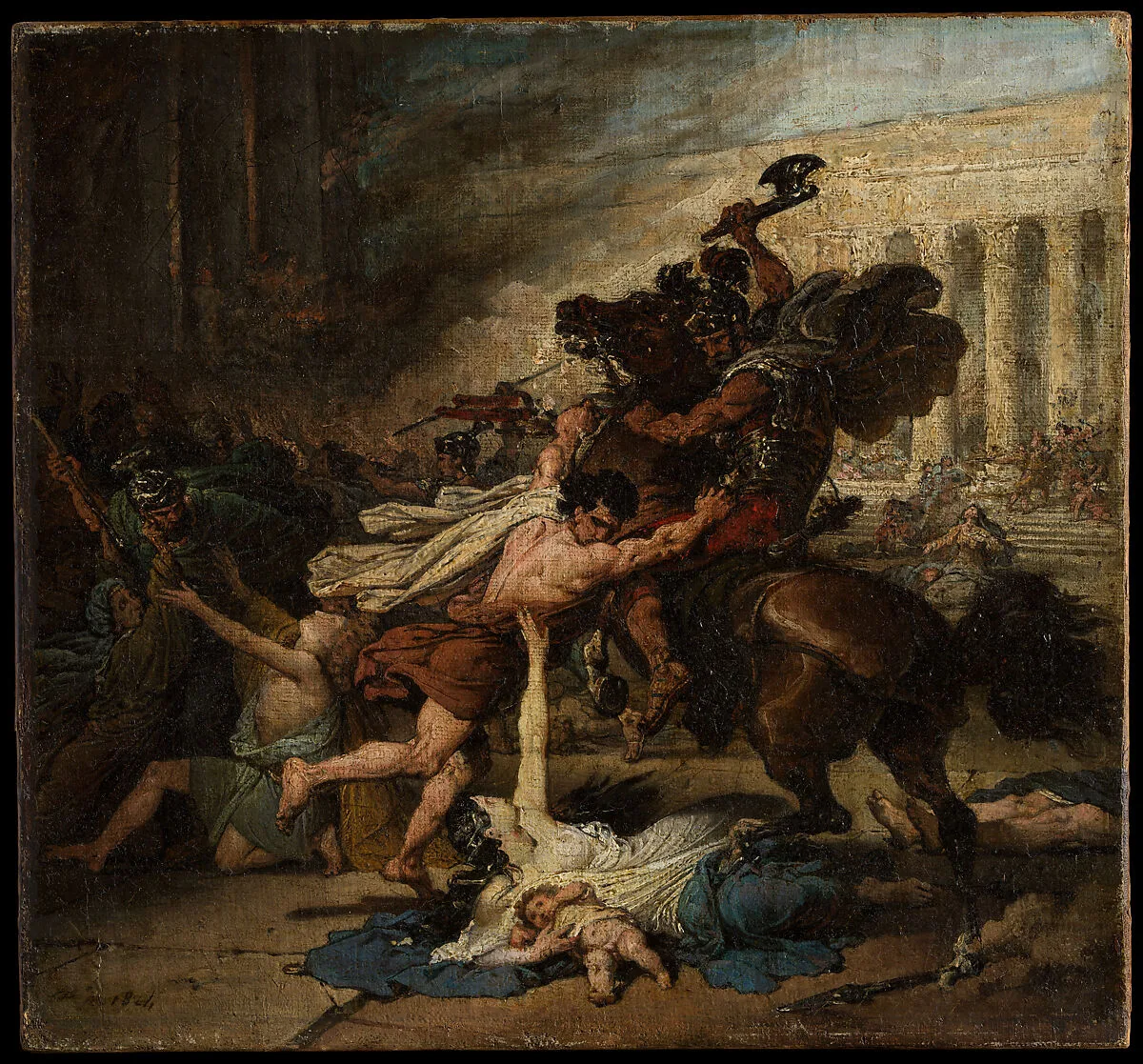The Sack of Jerusalem by the Romans — François Joseph Heim