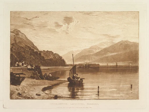 Inverary Pier, Loch Fyne, Morning (Liber Studiorum, part VII, plate 35)