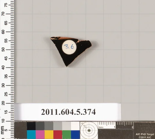 Terracotta fragment of a kylix (drinking cup)