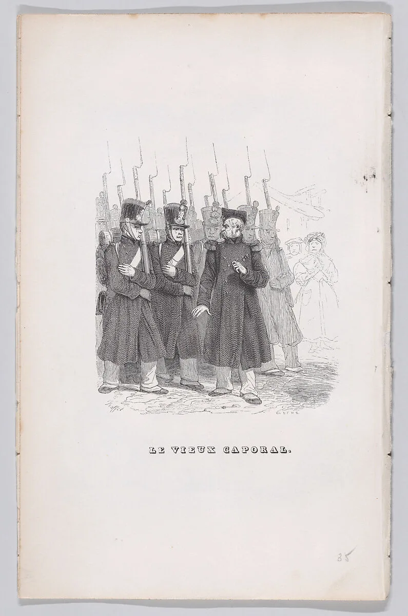 "The Old Corporal" from The Complete Works of Béranger — Pierre Jean de Béranger|Fournier & Perrotin|Auguste Raffet|J. J. Grandville