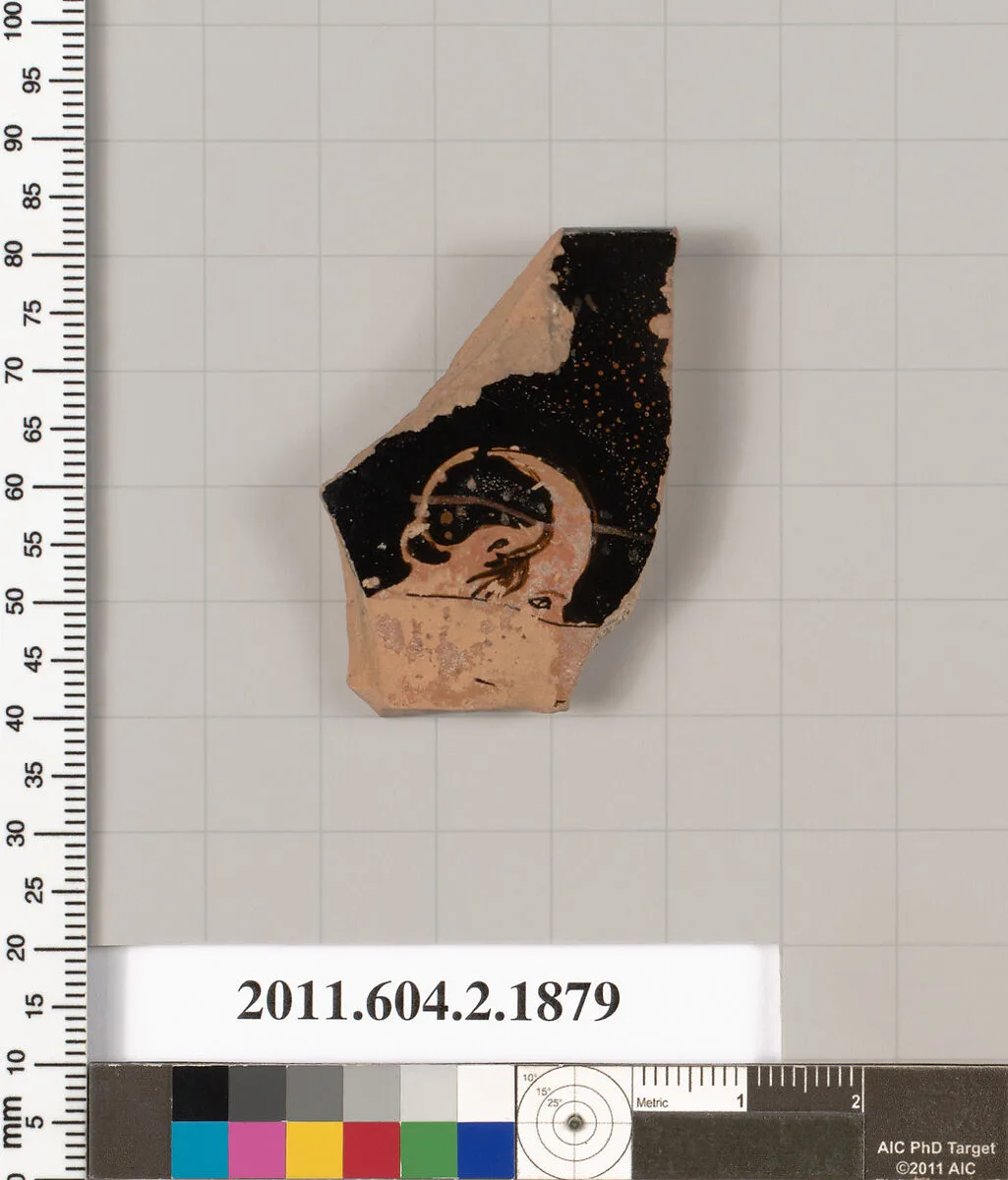 Terracotta rim fragment of a skyphos (deep drinking cup) — Unknown