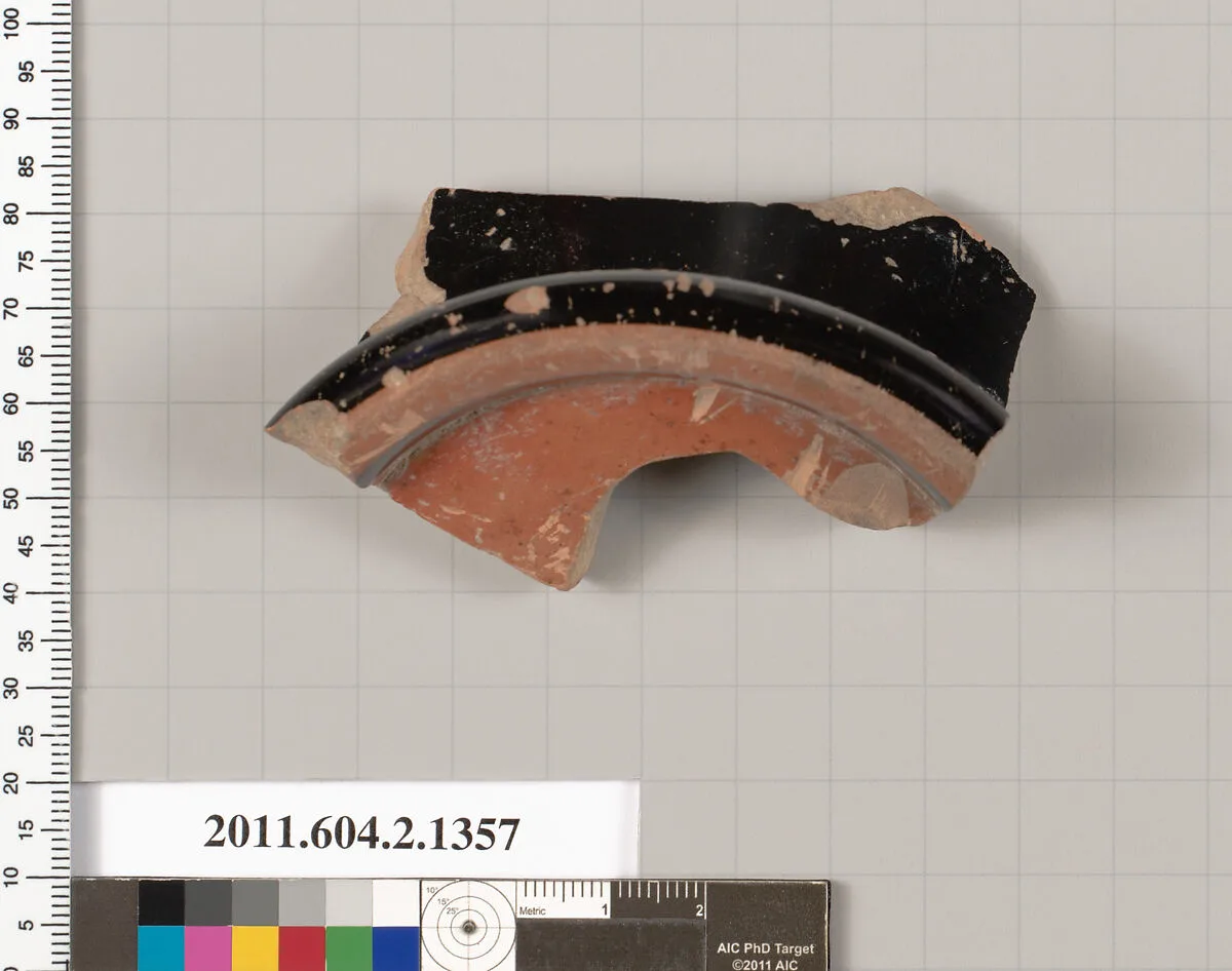 Terracotta fragment of a skyphos (deep drinking cup) — Unknown