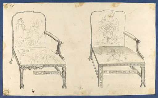 Two French Chairs, in Chippendale Drawings, Vol. I