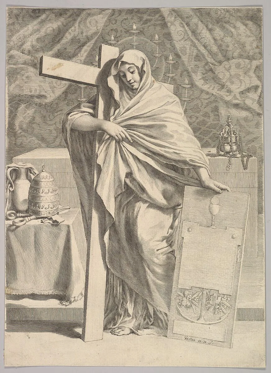 Personification of Faith — Claude Mellan