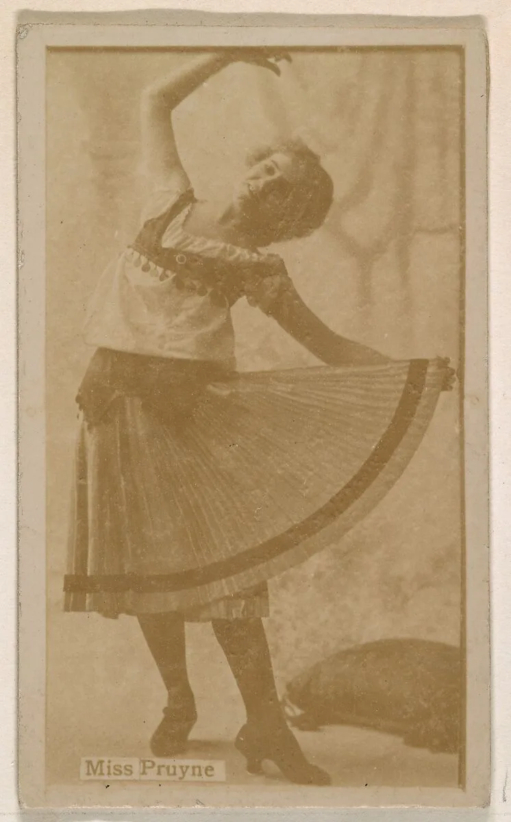 Bertie Pruyne, from the Actresses series (N245) issued by Kinney Brothers to promote Sweet Caporal Cigarettes — Kinney Brothers Tobacco Company