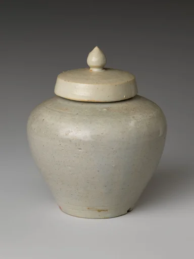 백자 명기 뚜껑 있는 호 조선|白磁明器有蓋壺 朝鮮|Covered jar