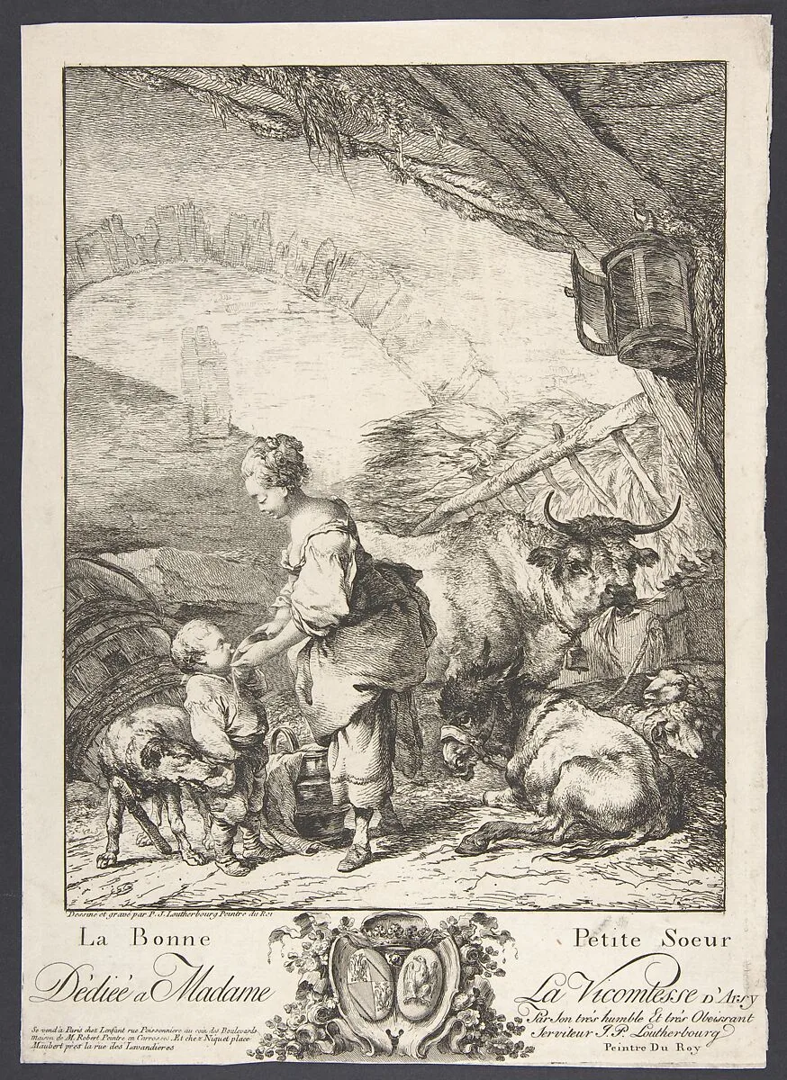 Le bonne petite soeur — Niquet|Philippe Jacques de Loutherbourg|Lenfant