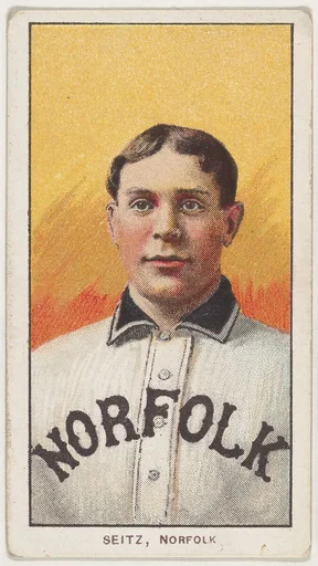 Seitz, Norfolk, Virginia League, from the White Border series (T206) for the American Tobacco Company