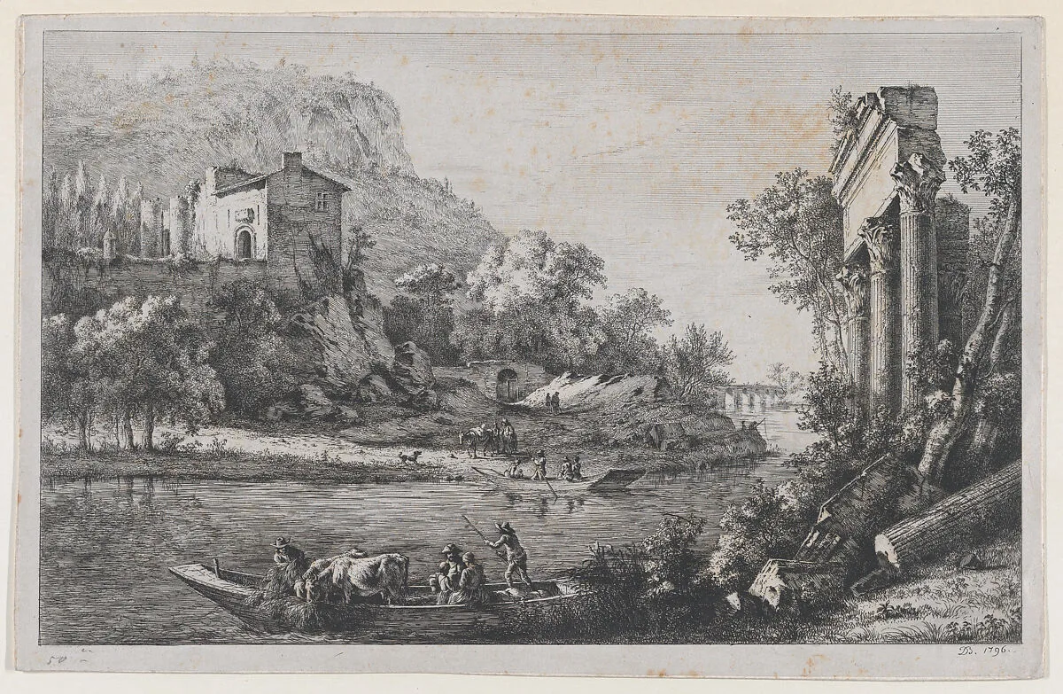 River Crossing — Jean Jacques de Boissieu