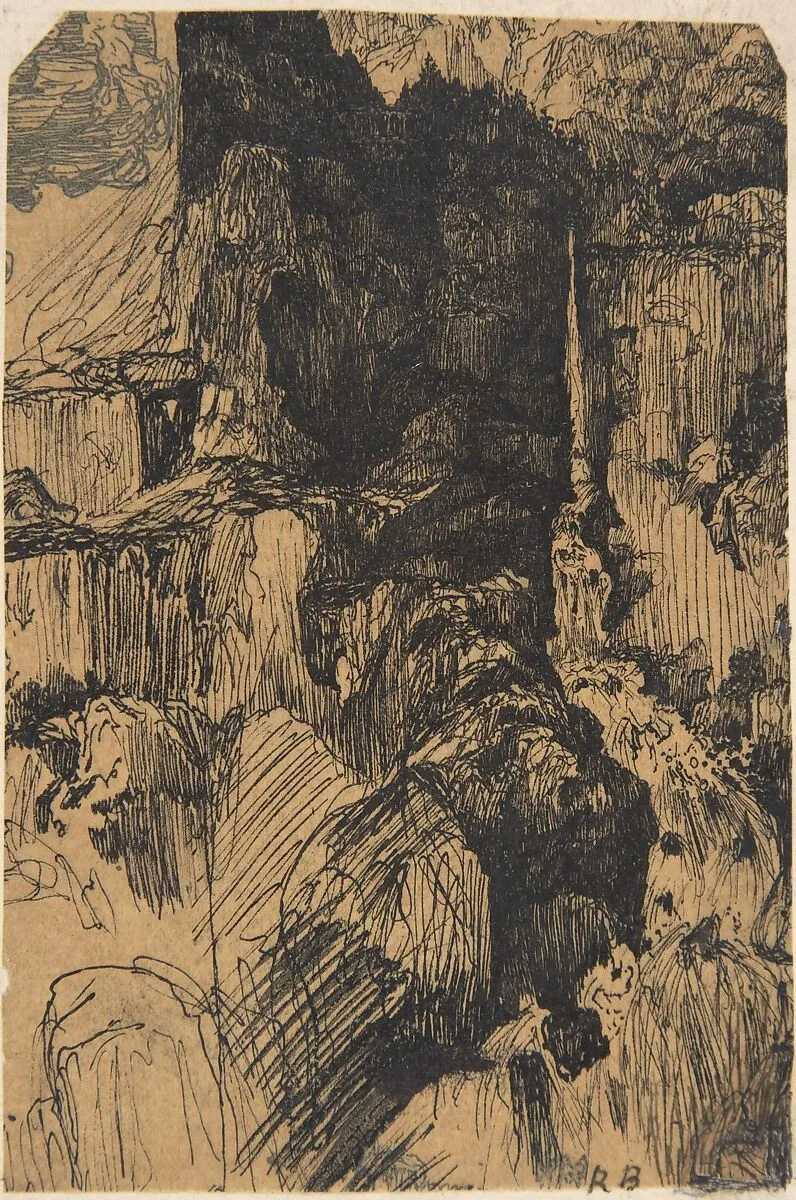 The Crevasse — Rodolphe Bresdin