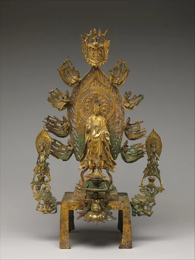 北魏 鎏金青銅彌勒佛像|Buddha Maitreya (Mile) altarpiece