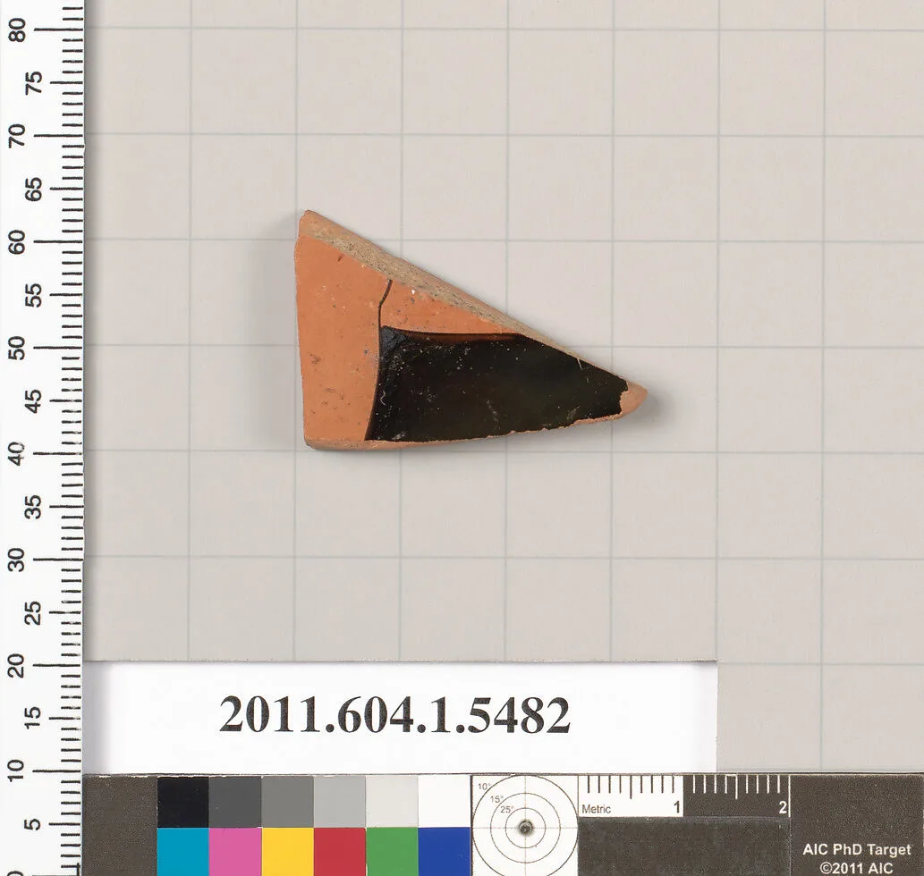 Terracotta fragment of a kylix (drinking cup) — Unknown
