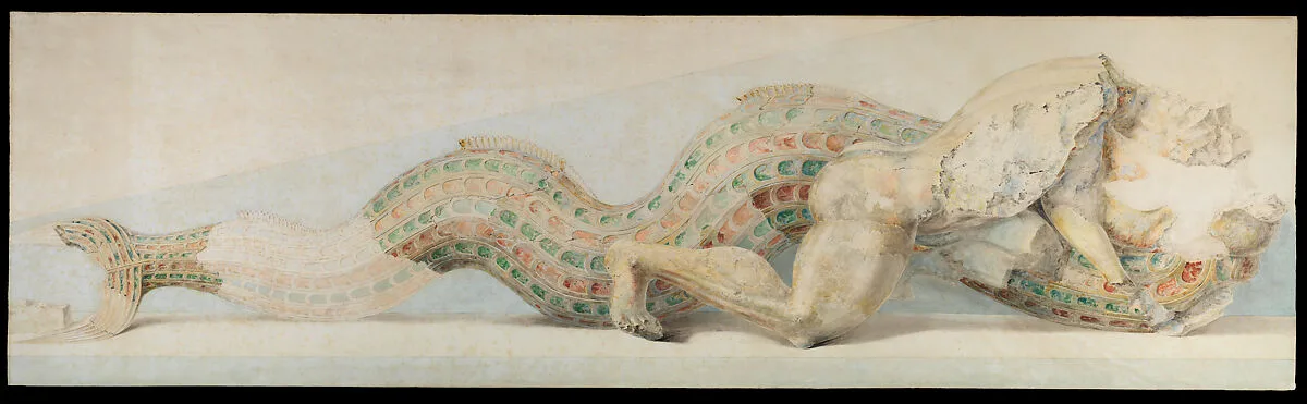 Reproduction of Herakles Wrestling Triton — Emile Gilliéron