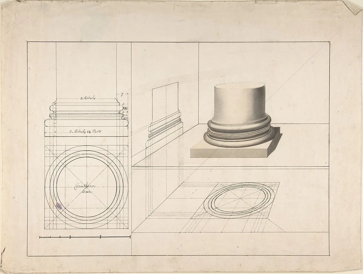 Projections of Columns — Anonymous, British, 18th century