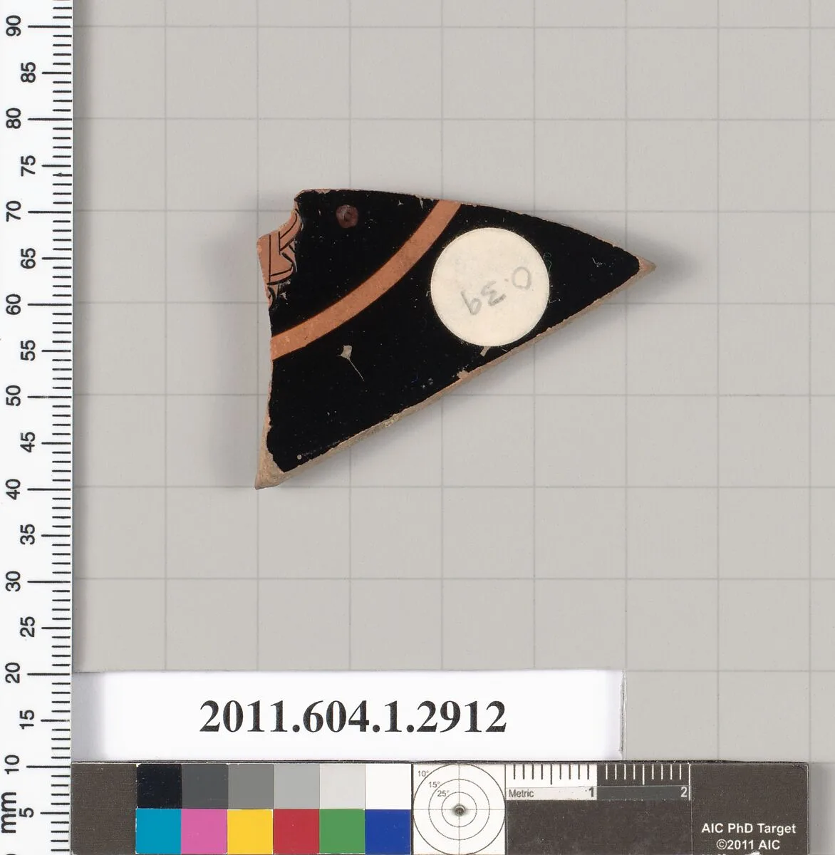 Terracotta fragment of a kylix (drinking cup) — Unknown
