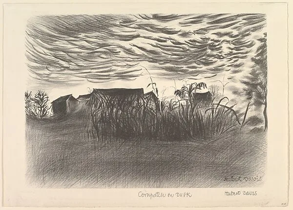 Cornpatch at Dusk — Hubert Davis|WPA