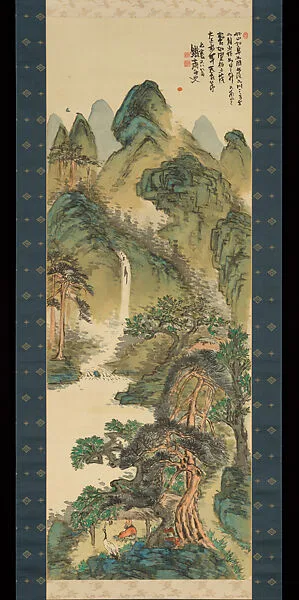 富岡鉄斎筆 天保九如図|Nine Auspicious Symbols of Longevity and Prosperity — Tomioka Tessai 富岡鉄斎